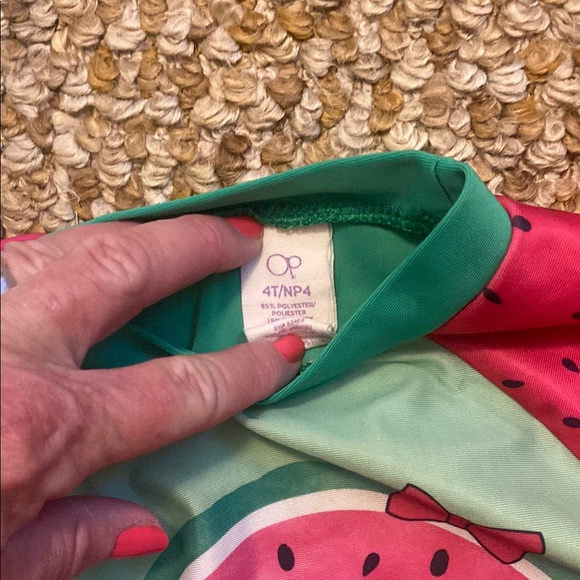 Blue and Red Rashguard Swim Set - Picture 2 of 5